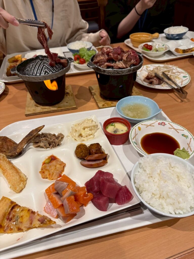 夕食バイキング